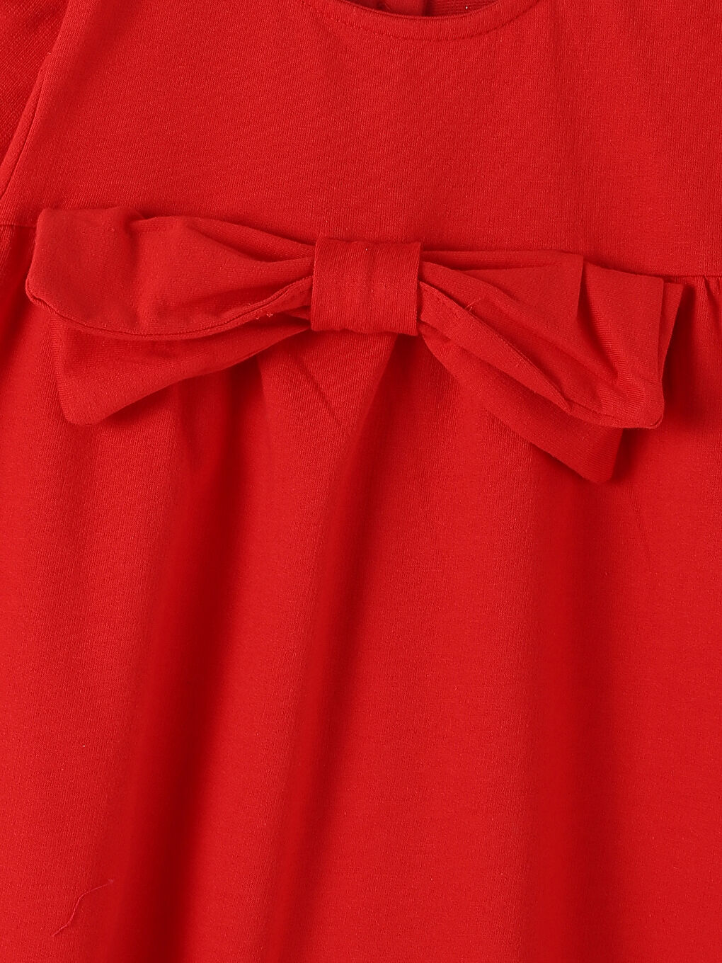 Crew Neck Girls' Dress-3