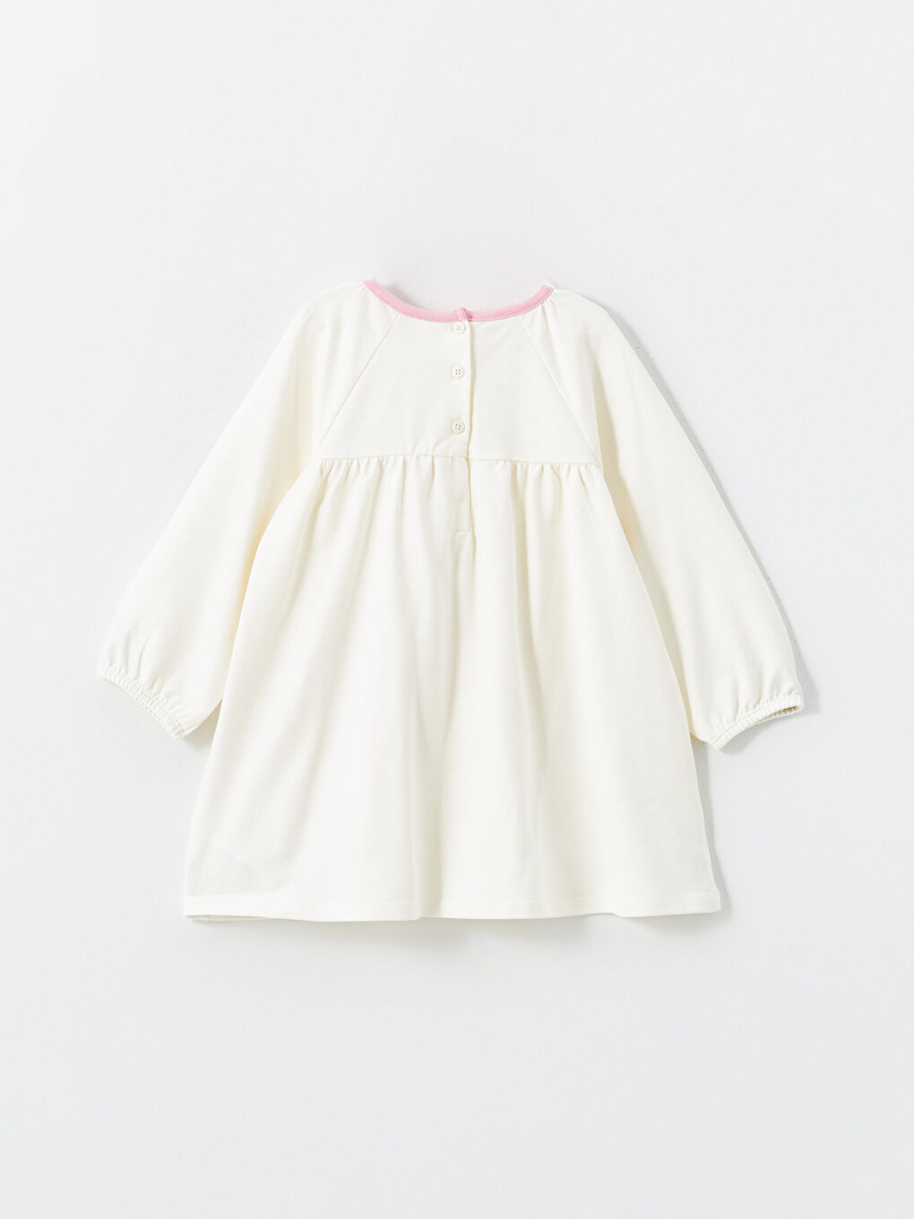 Crew Neck Floral Baby Girls' Dress-2