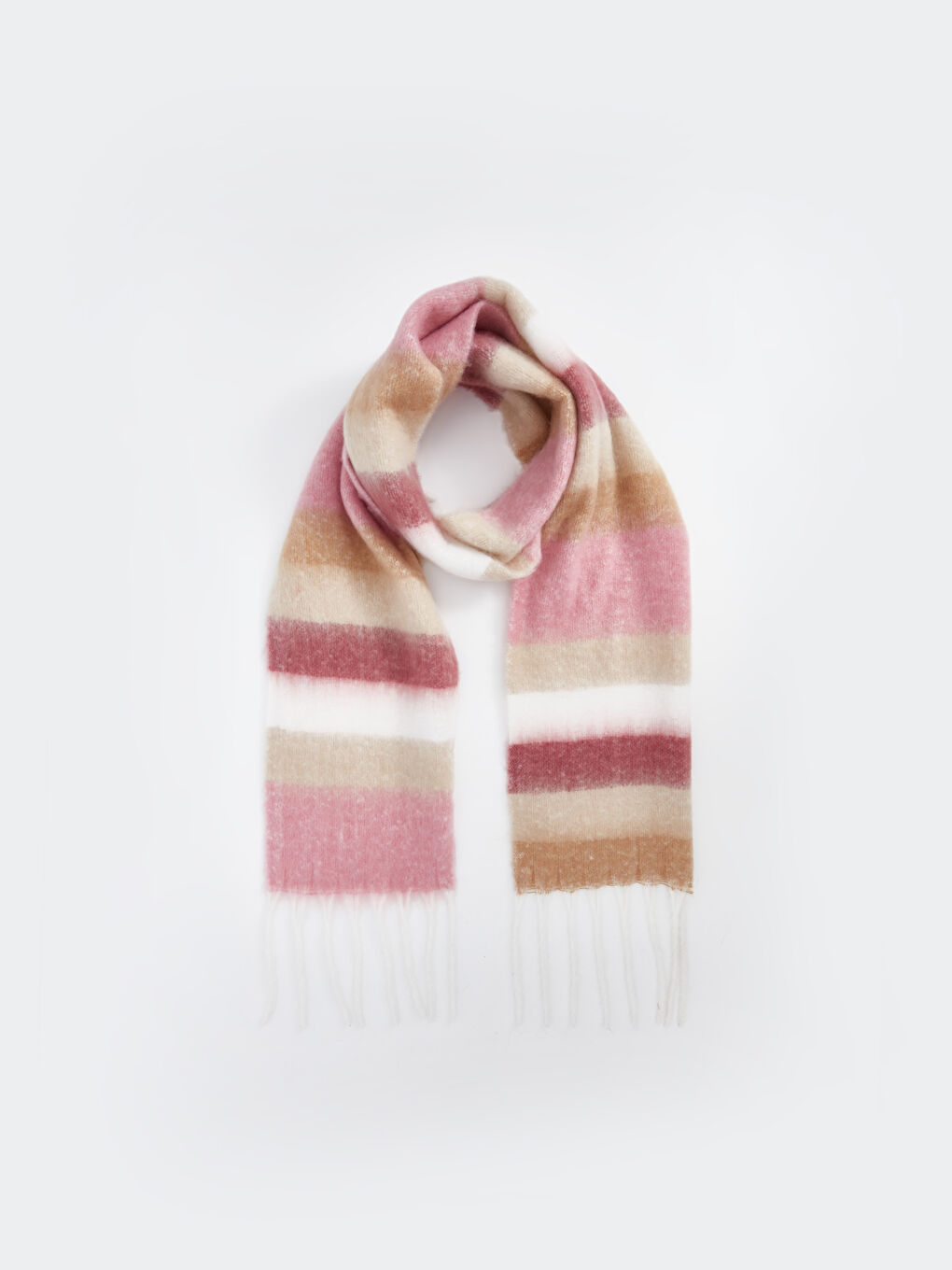 Color Block Tasseled Women's Scarf