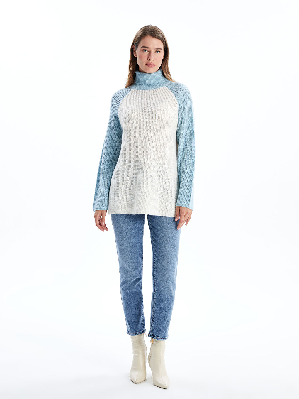 Turtleneck Women's Knitwear Sweater-1