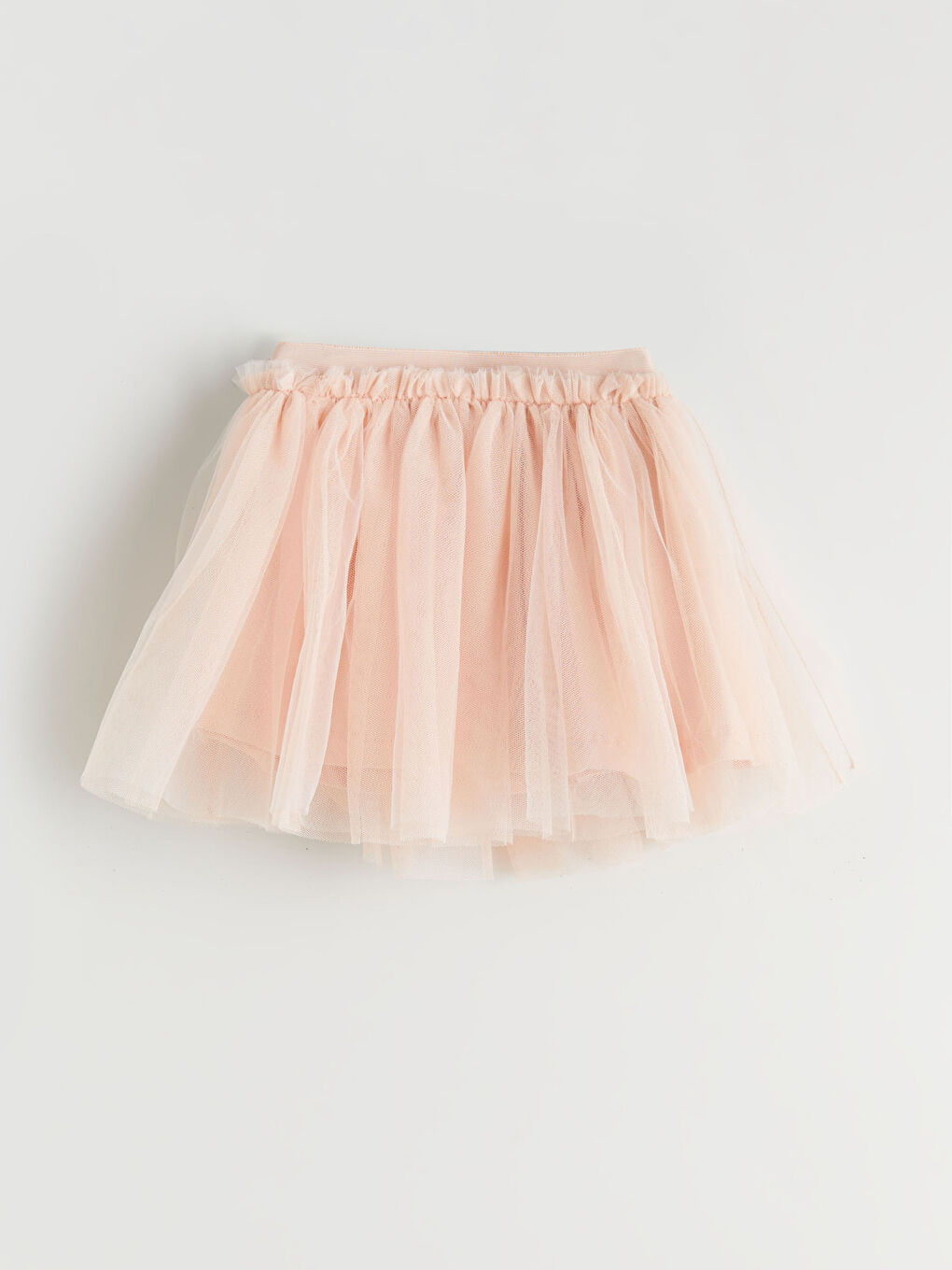 Pembe Beli Lastikli Kız Bebek Tütü Etek-1