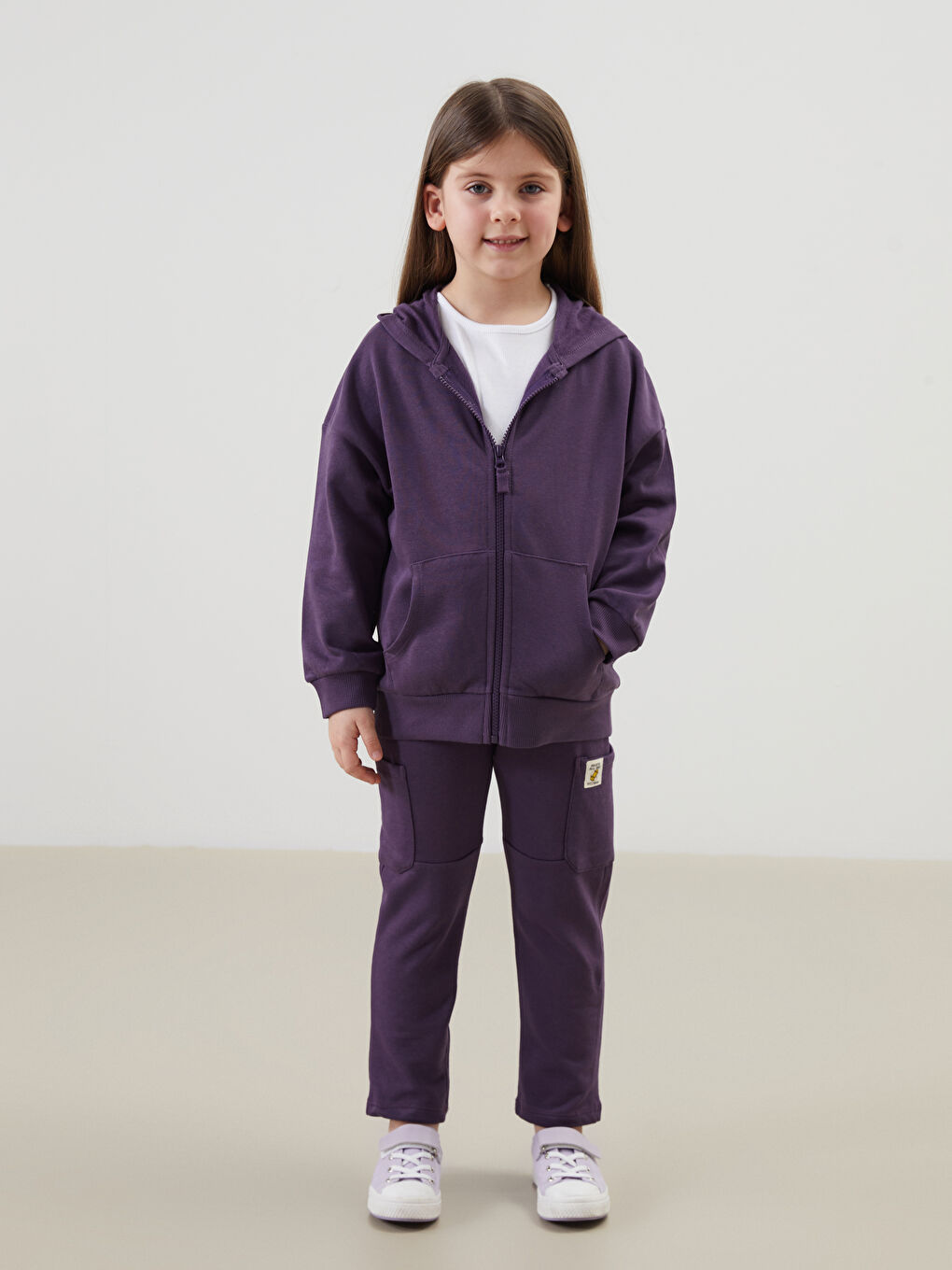 Hooded Basic Long Sleeve Baby Boys' Zipper Sweatshirt -W4FN93Z1-HPK