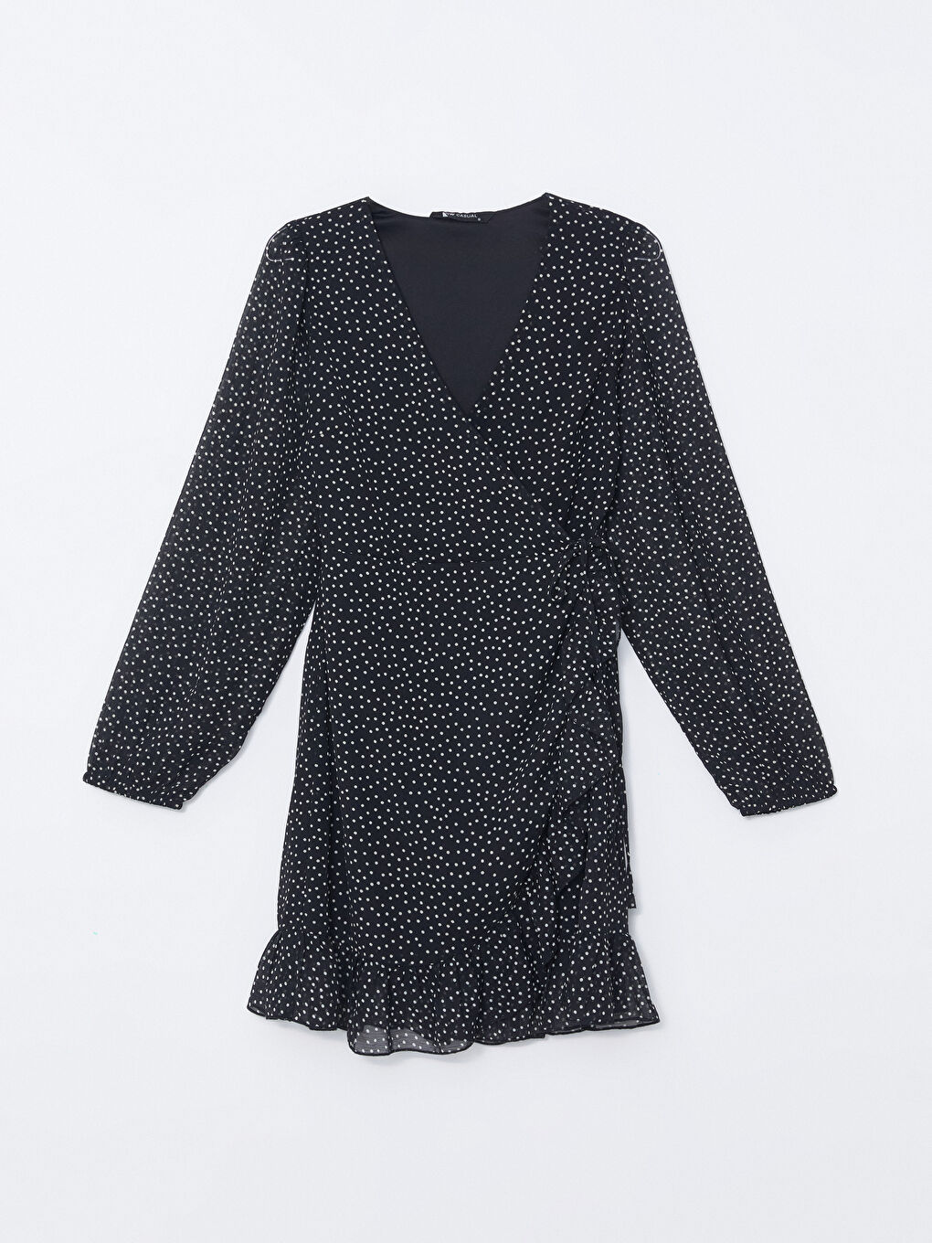 LC Waikiki Double Breasted Polka Dot Women's Dress -W4FO03Z8-CVL