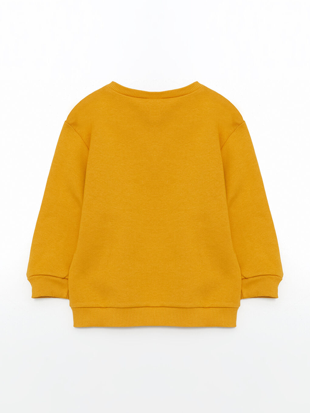 LCW Kids Sarı Bisiklet Yaka Baskılı Kalın Erkek Çocuk Sweatshirt - 1