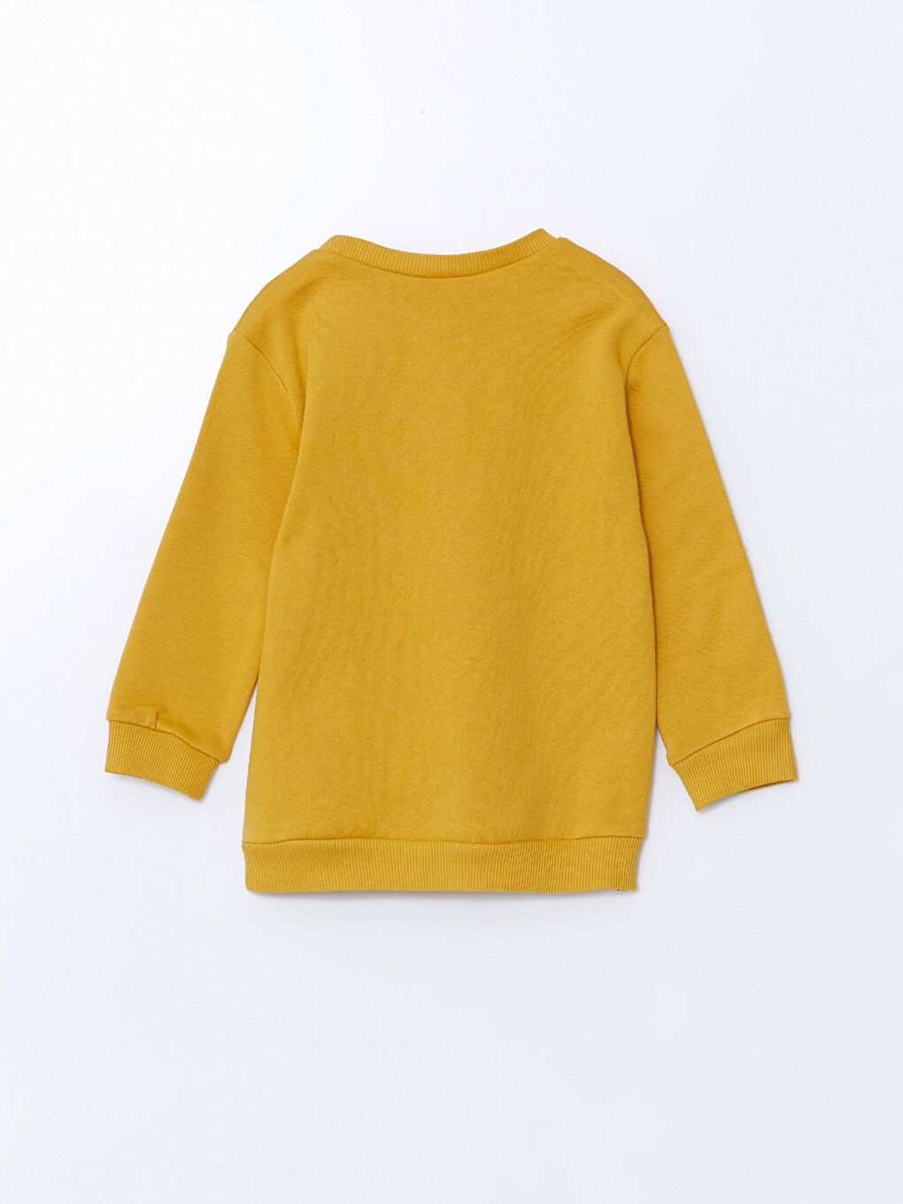 LCW Kids Sarı Bisiklet Yaka Baskılı Kalın Erkek Çocuk Sweatshirt - 2