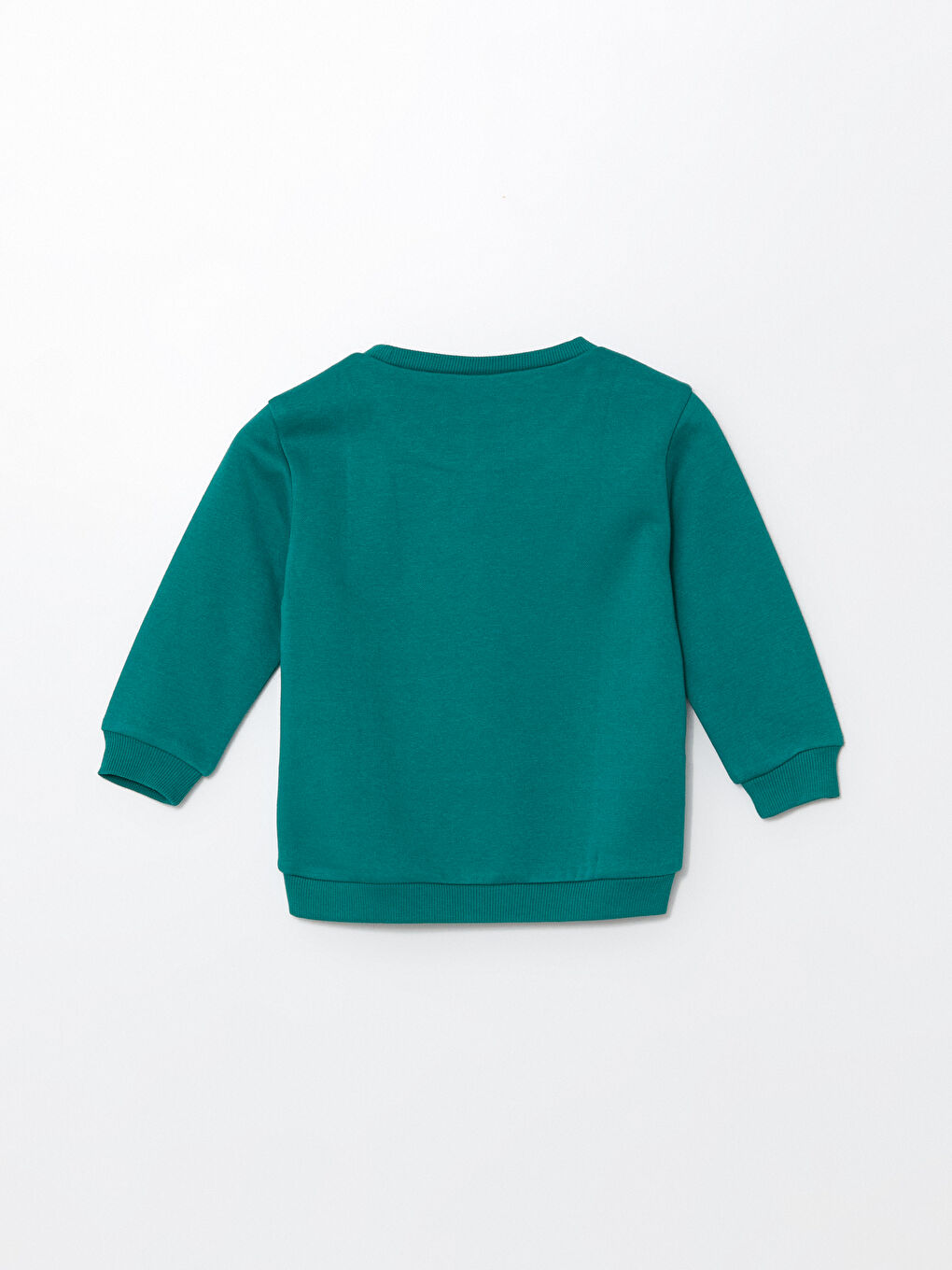 LCW Kids Yeşil Bisiklet Yaka Baskılı Kalın Erkek Çocuk Sweatshirt - 2