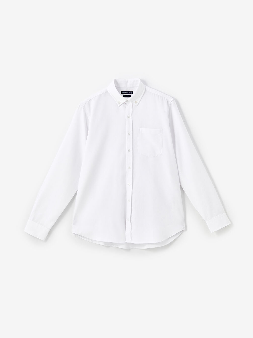 قميص رجالي بأكمام طويلة بقماش دوبي بقصة عادية-4