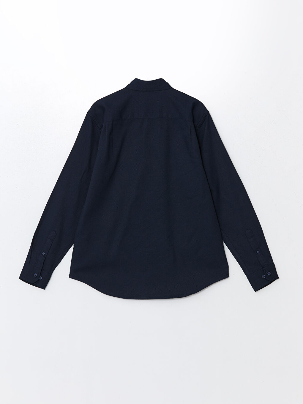 قميص رجالي كم طويل بقماش دوبي بقصة عادية-5