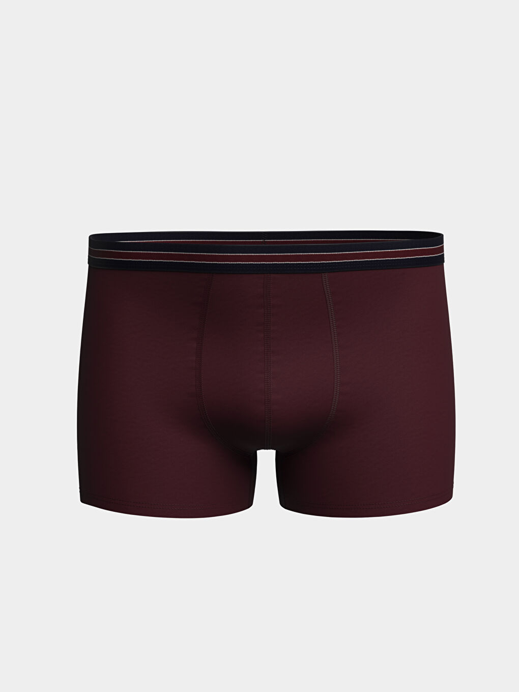 LC WAIKIKI Bordo Standart Kalıp Pamuklu Esnek Erkek Boxer 3'lü - 2