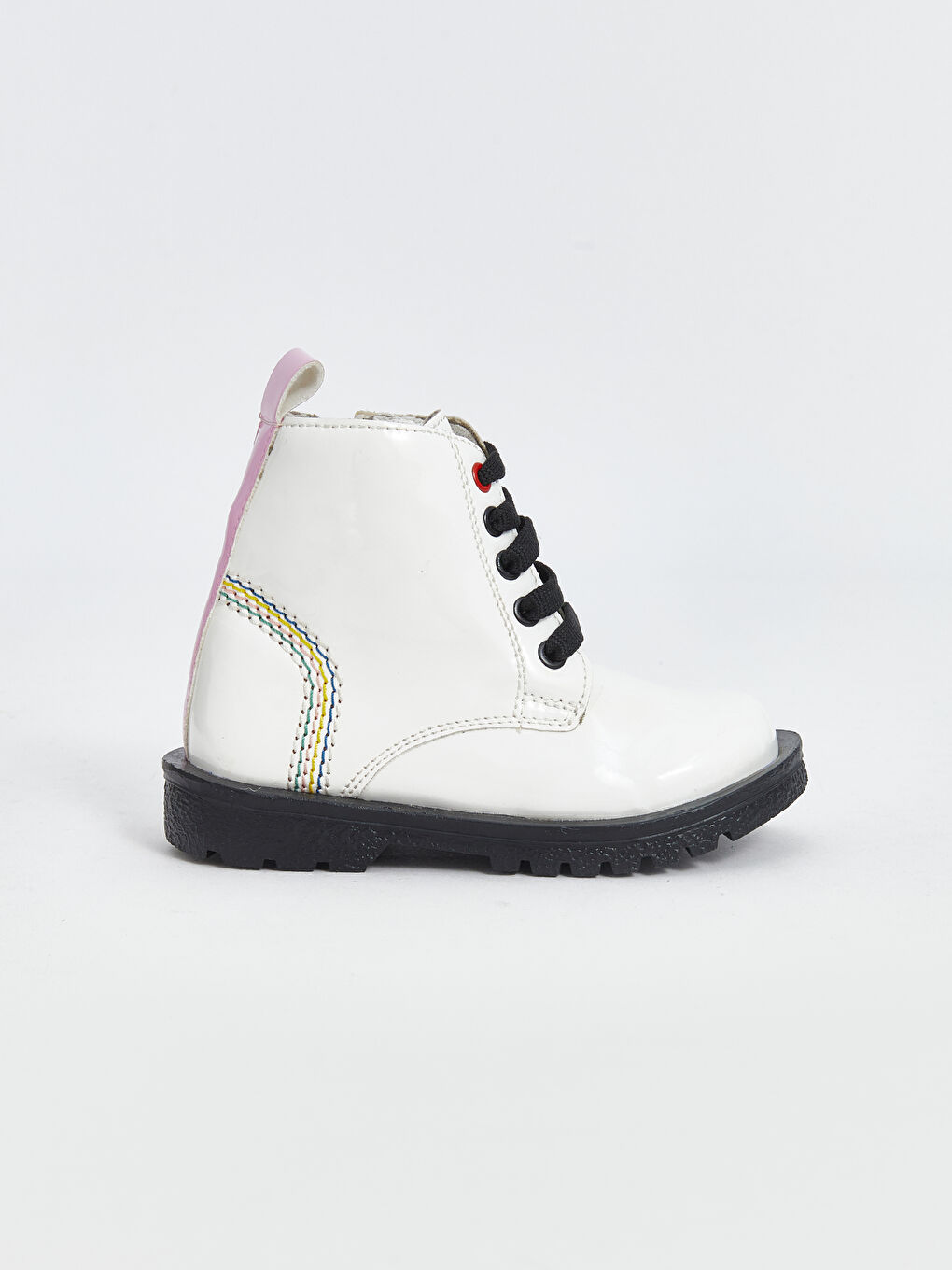 Shiny Faux Leather Baby Girls' Boot-1