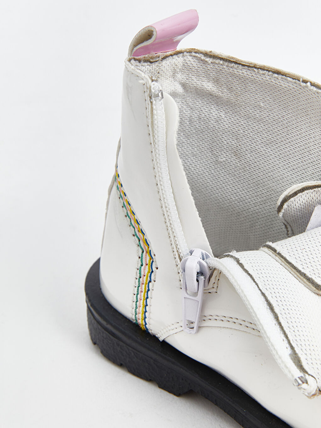 Shiny Faux Leather Baby Girls' Boot-3