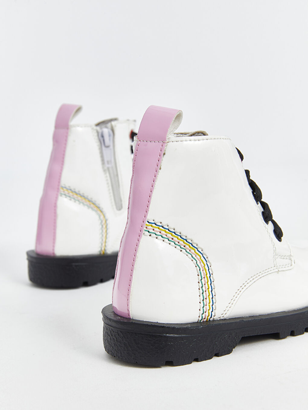 Shiny Faux Leather Baby Girls' Boot-4