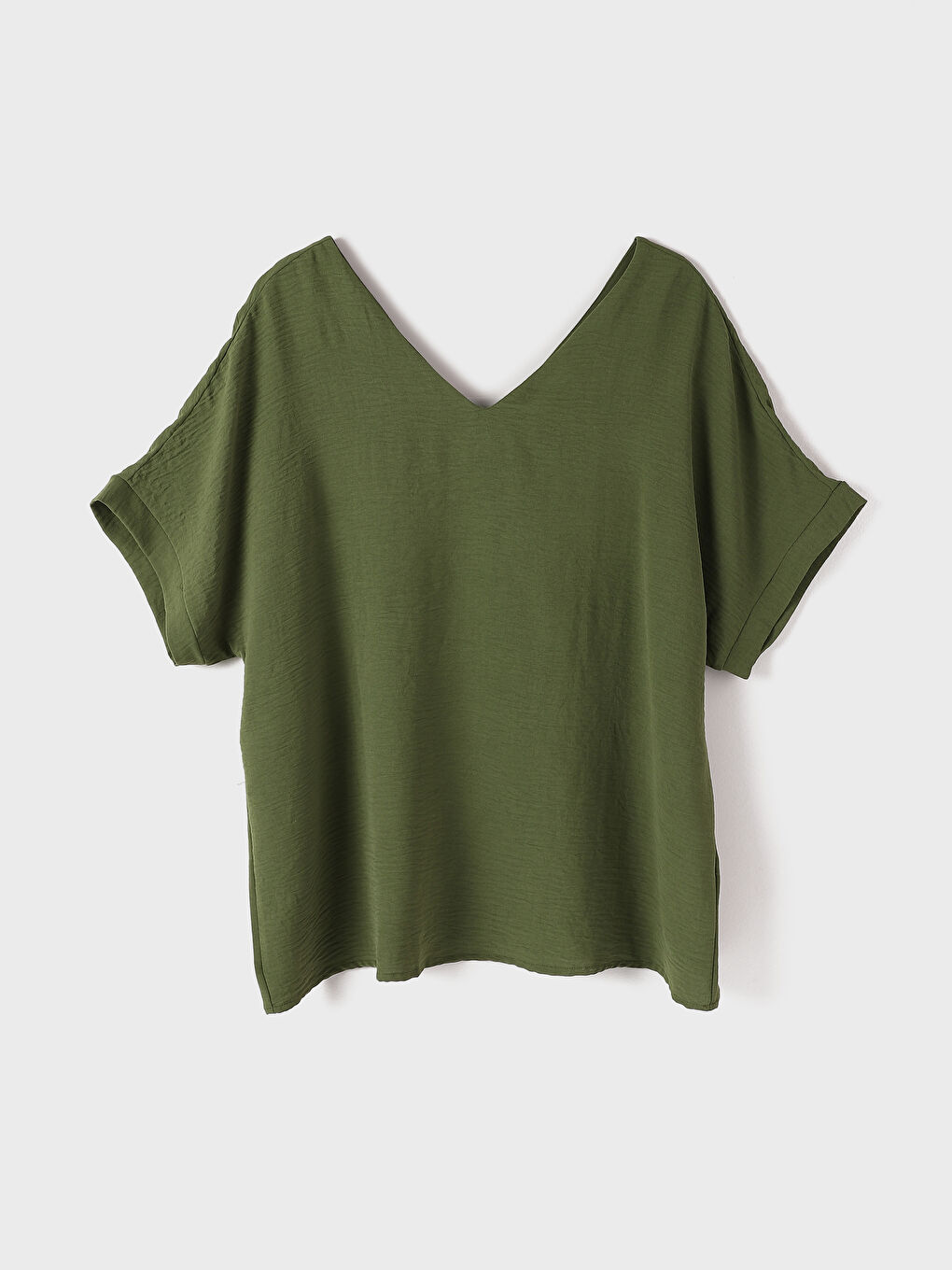 V-Neck Women's Blouse -W4FT56Z8-KDP