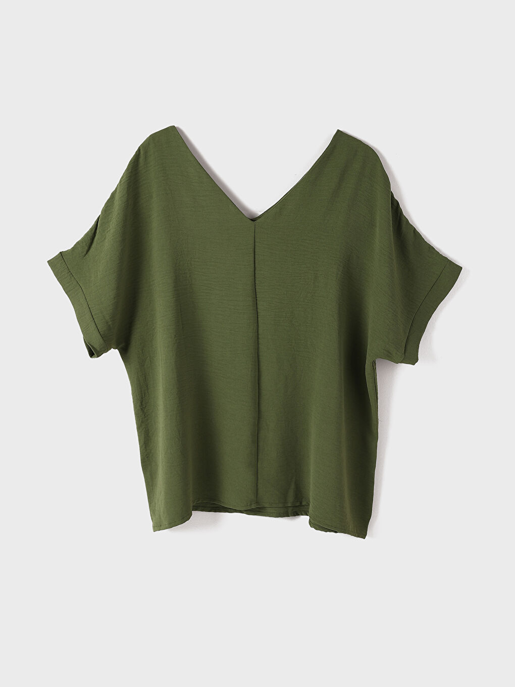 V-Neck Women's Blouse -W4FT56Z8-KDP