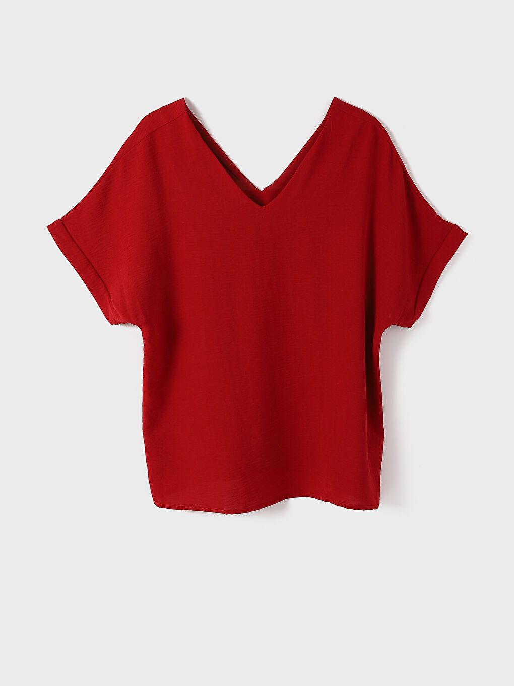 V Neck Women's Blouse -W4FT56Z8-R3M