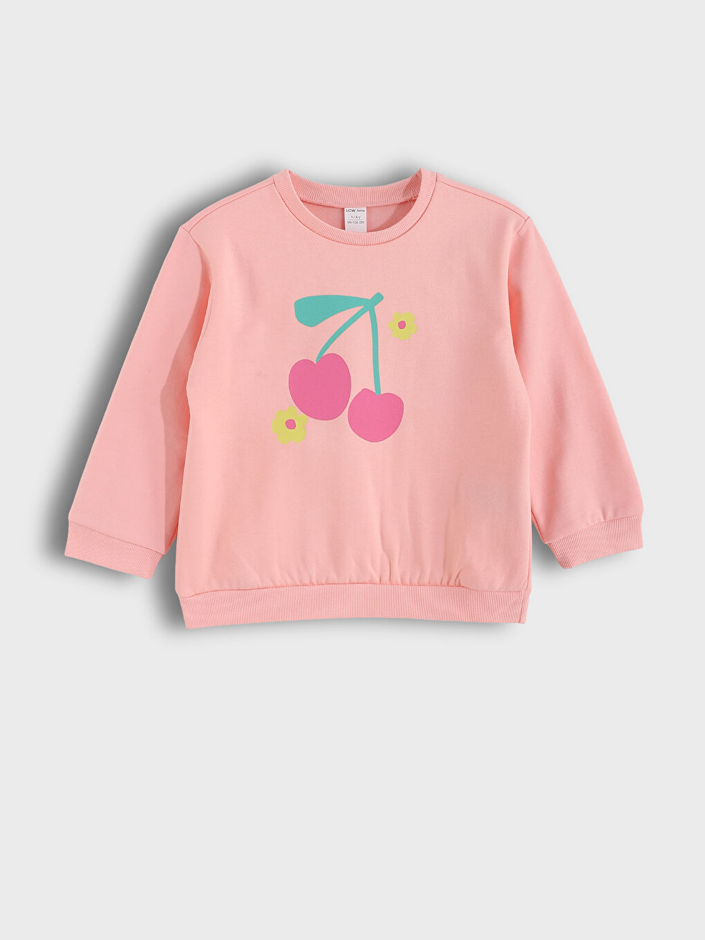 كنزة رياضية مطبوعة برقبة دائرية للبنات - عبوتان-2