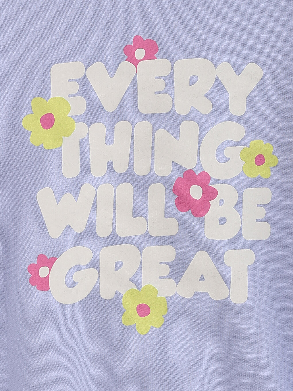 كنزة رياضية مطبوعة برقبة دائرية للبنات - عبوتان-5