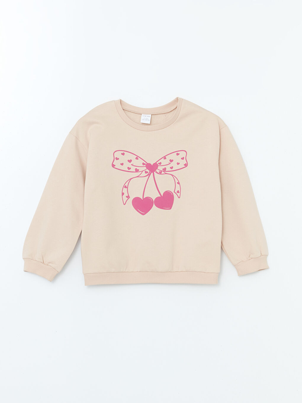 سويت شيرت ياقة دائرية تخين مطبوع بنات رضع - مجموعة من 2-2