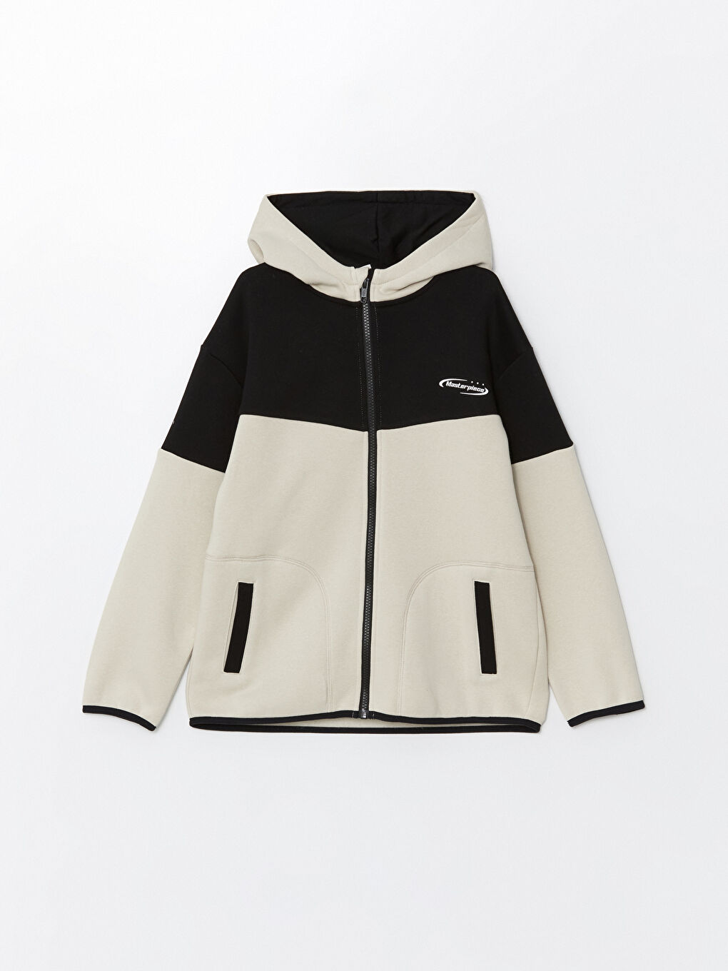 LC Waikiki Hooded Boys' Thick Zip-Up Sweatshirt -W4FV12Z4-CVL