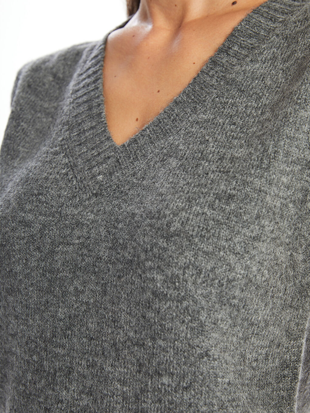 LCW Vision Gilet pull en tricot sans manches à encolure en V pour Femmes -W4FV40Z8-VYV