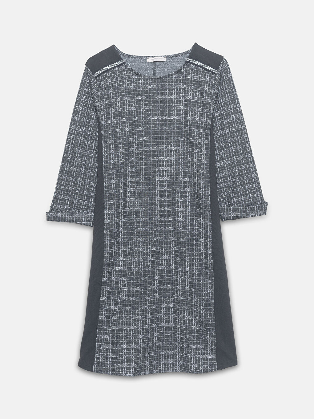 LCW Grace Crew Neck Patterned Women's Dress -W4FV76Z8-MHS