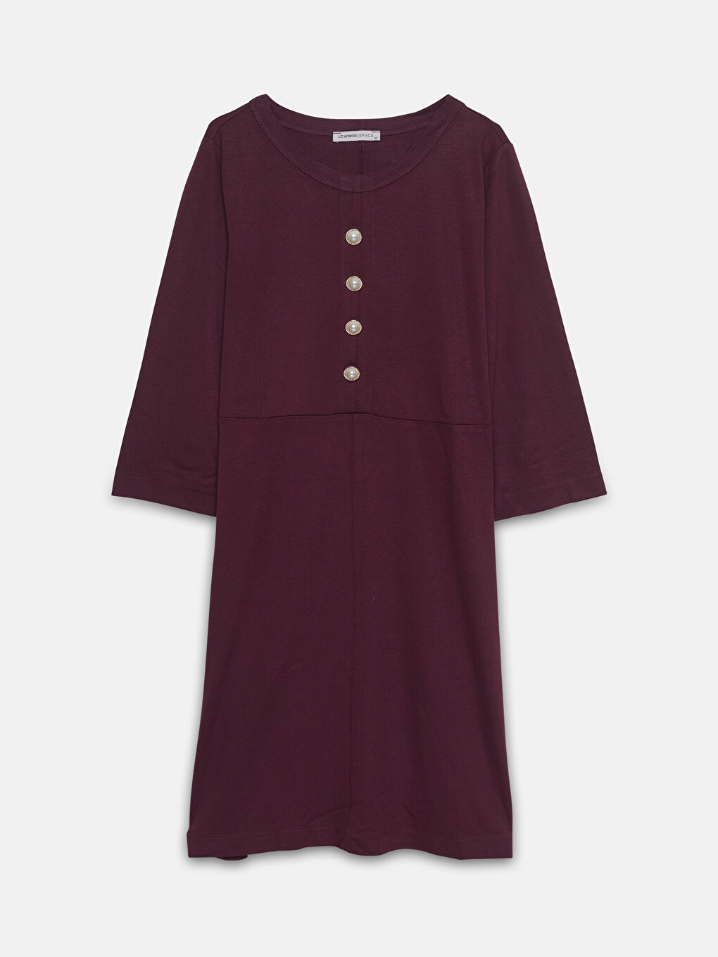 LCW Grace Crew Neck Women's Dress -W4FV92Z8-HMB