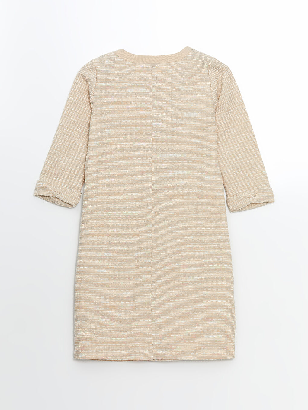 LCW Grace Crew Neck Patterned Women's Dress -W4FV96Z8-MHK