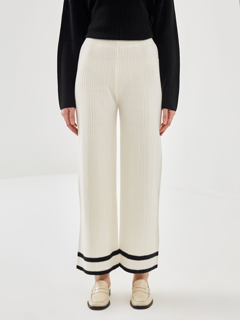 Elasticated Waist Women's Knitwear Trousers -W4FY29Z8-LEG