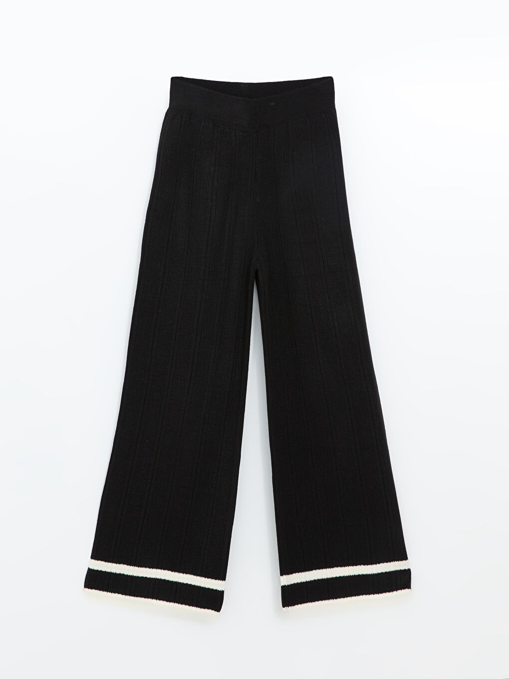 بنطلون تريكو بخصر مرن للسيدات-4