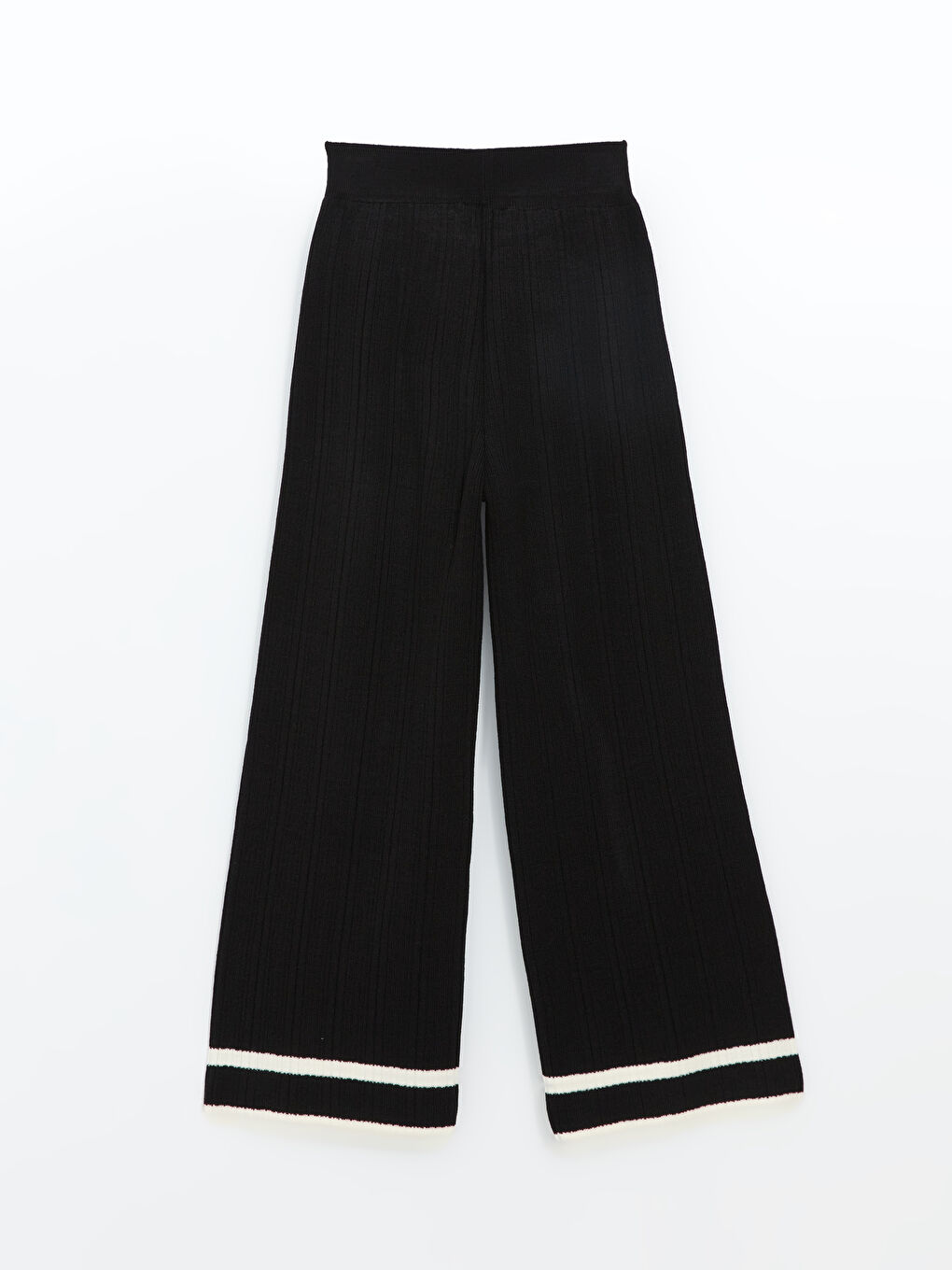 بنطلون تريكو بخصر مرن للسيدات-5