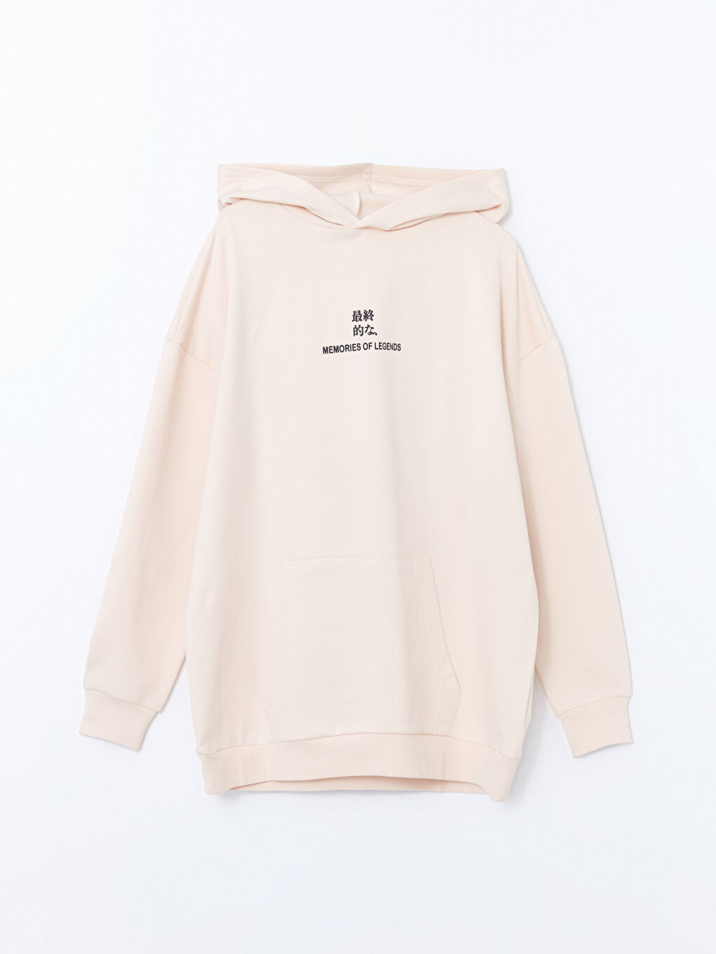 LCW Vision Anime Printed Oversize Women's Thick Hoodie -W4FY35Z8-VED