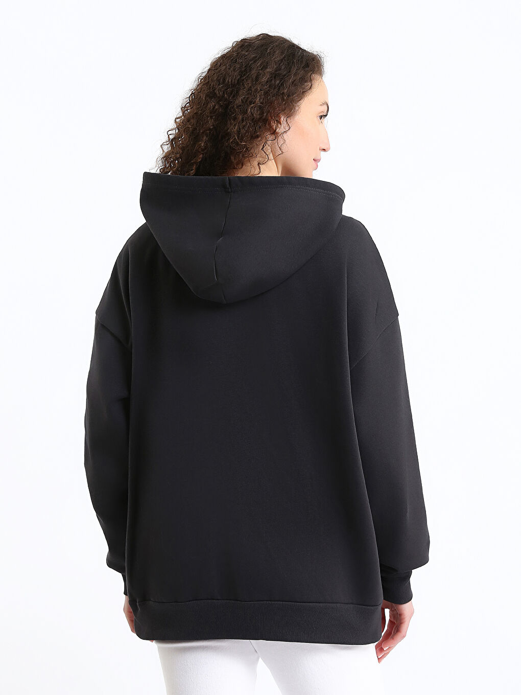 Sweat À Capuche Épais Pour Femmes Surdimensionné-4