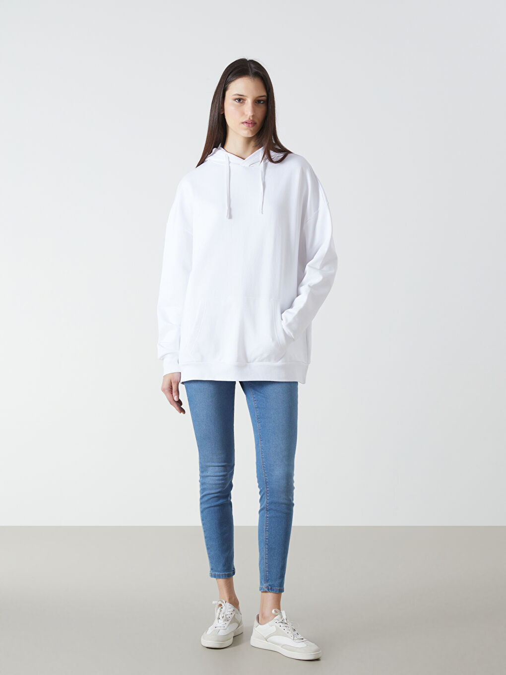 هودي سميك واسع الحجم للسيدات-1