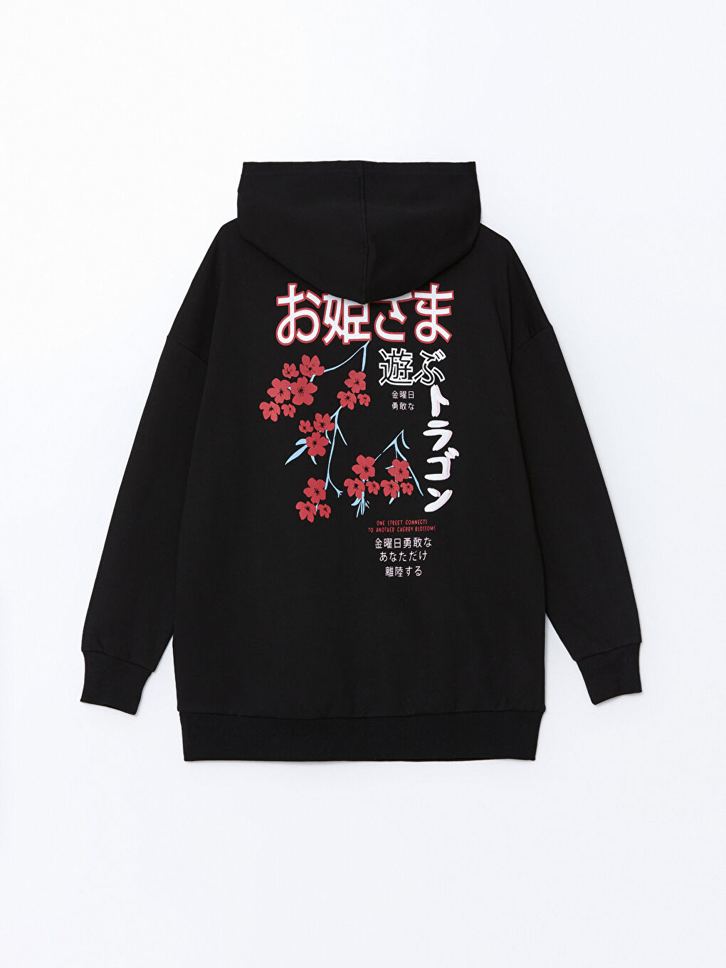 هودي سميك واسع الحجم مطبوع للسيدات-6