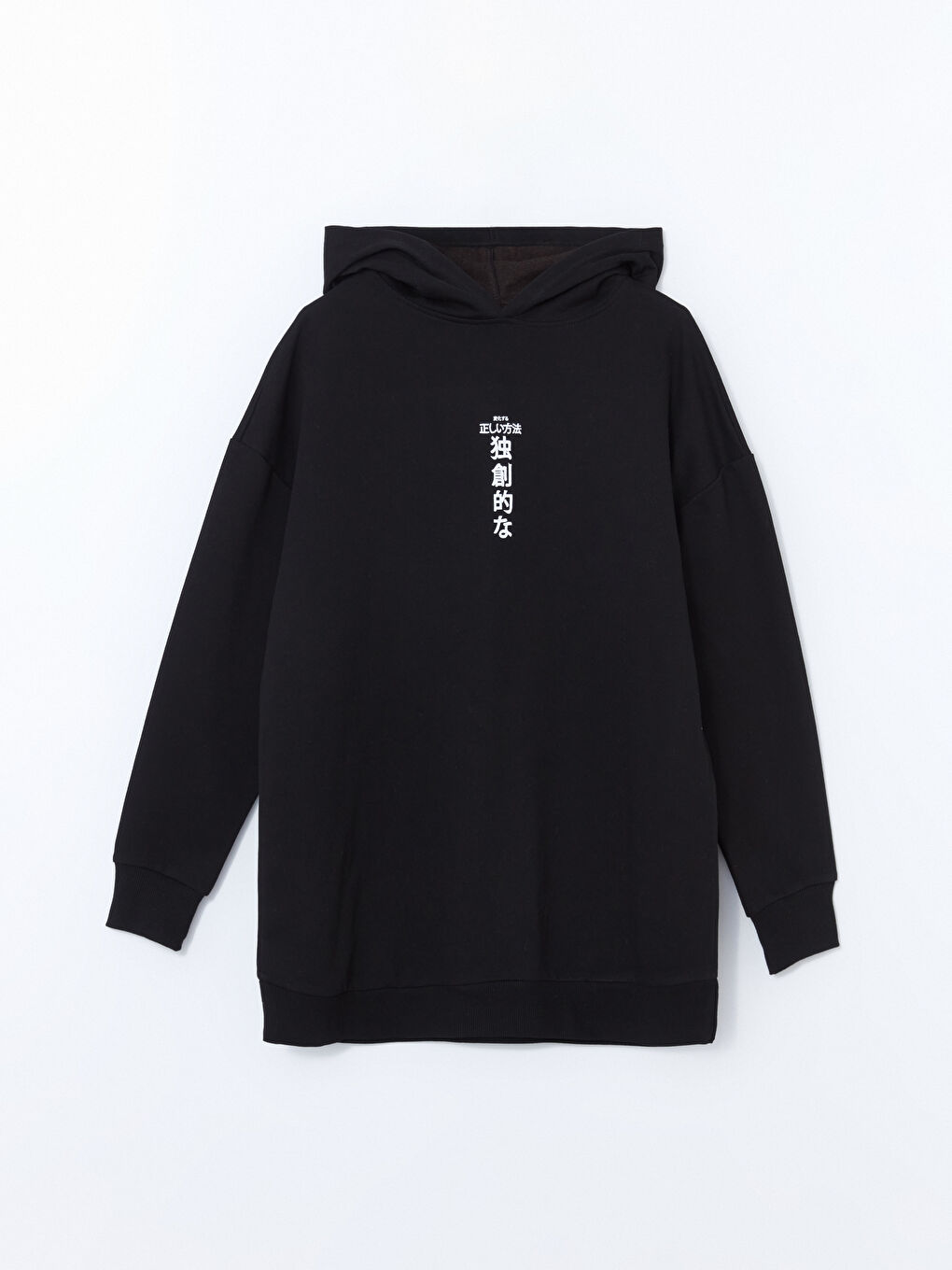 هودي سميك واسع الحجم مطبوع للسيدات-4