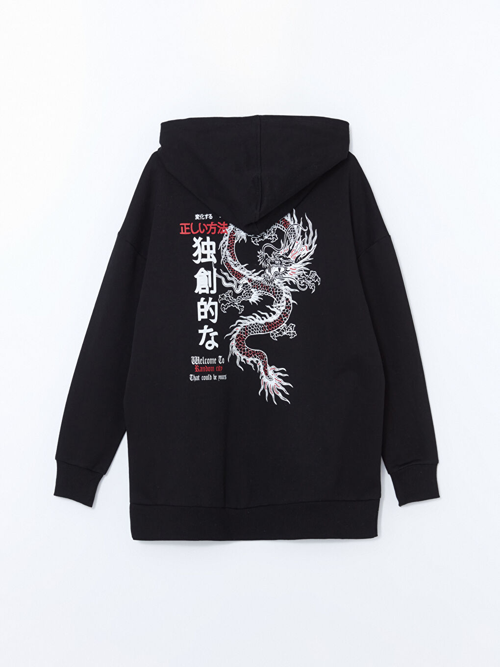 هودي سميك واسع الحجم مطبوع للسيدات-6