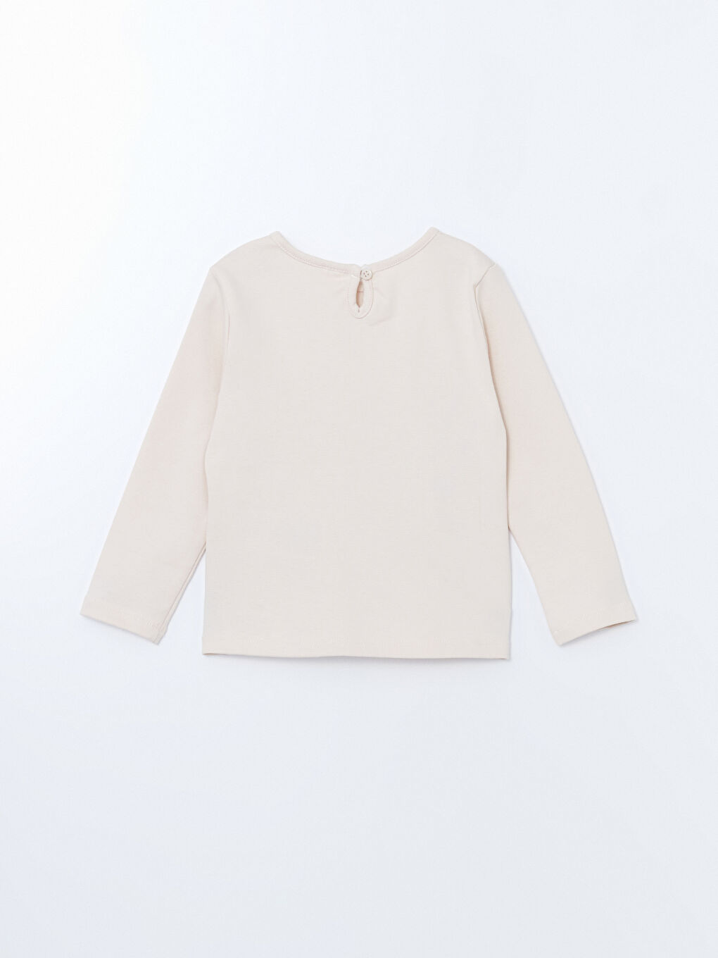 Crew Neck Long Sleeve Printed Girls' T-Shirt-2