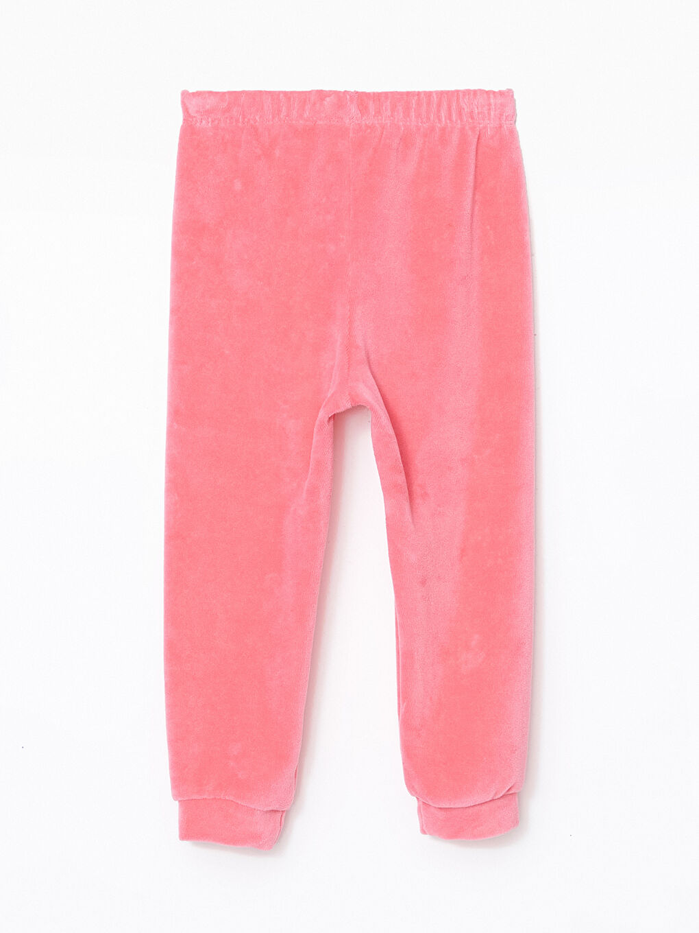 LCW baby Pembe Beli Lastikli Kız Bebek Pijama Alt - 2