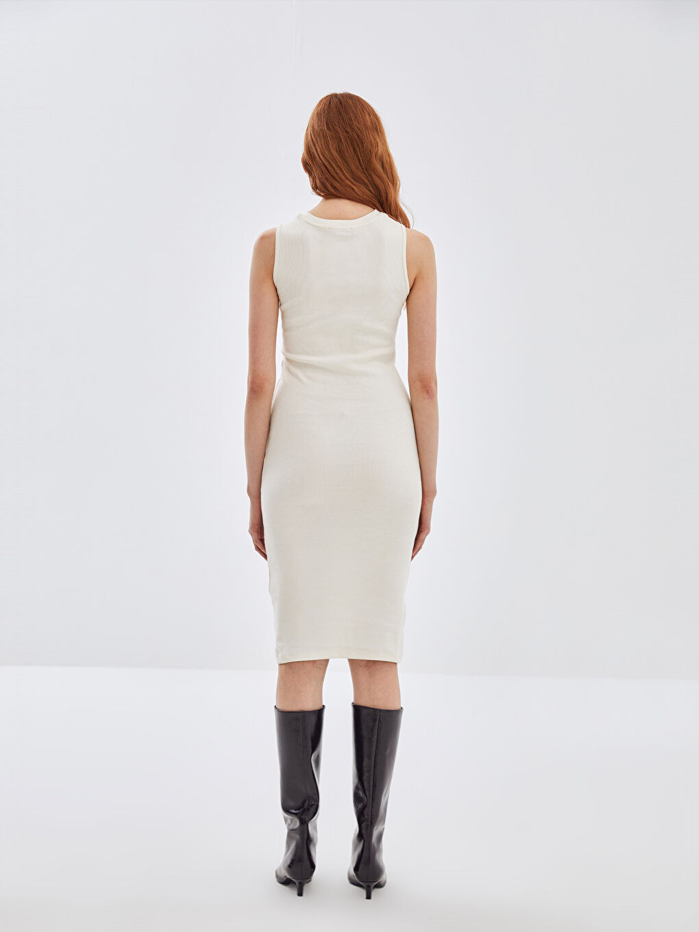 Crew Neck Women's Bodycon Dress-3