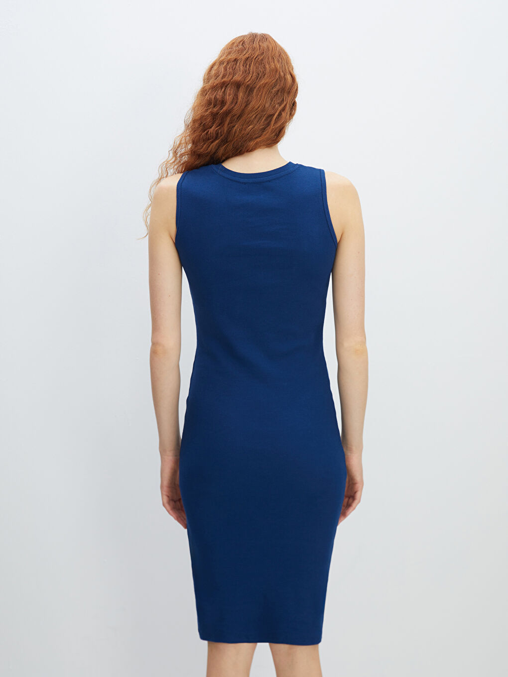 Crew Neck Women's Bodycon Dress-3