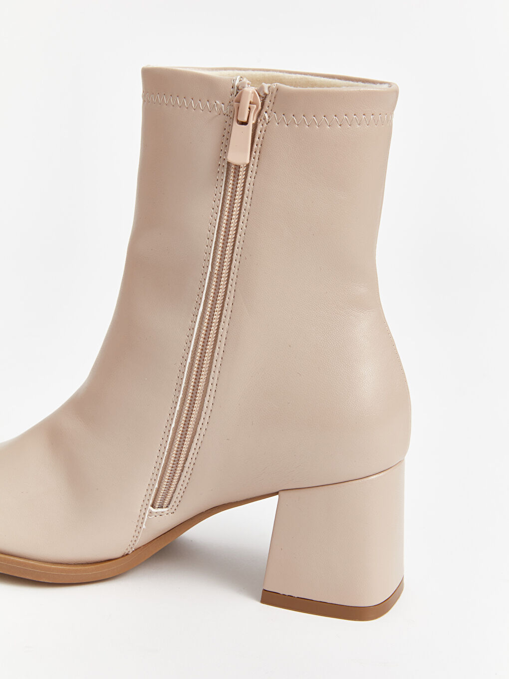 Faux Leather Women's Heeled Boots -W4G456Z8-S41
