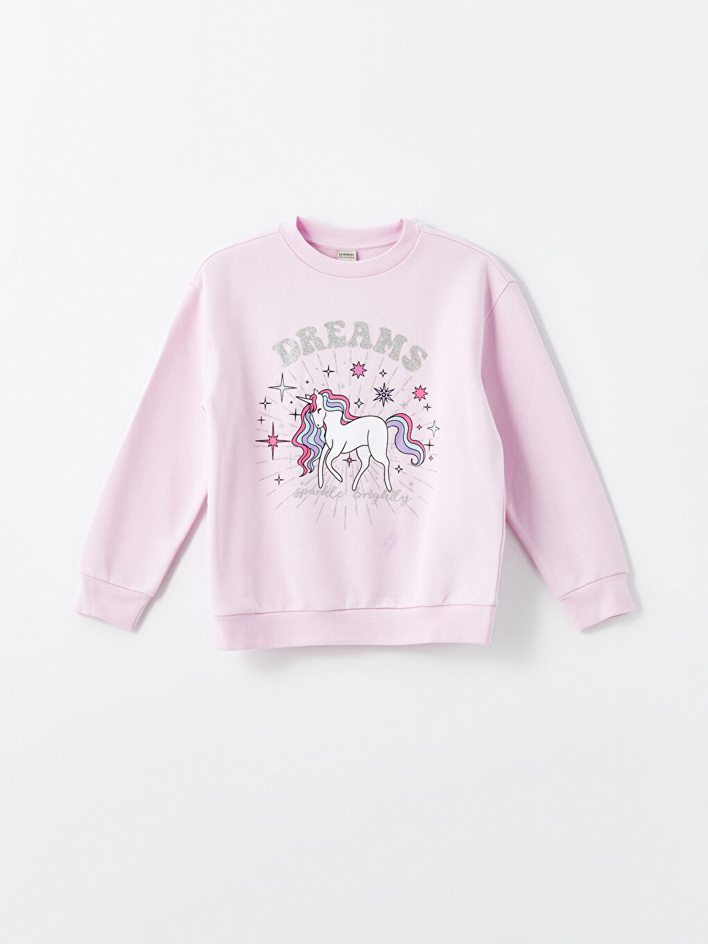 LCW Kids Rundhalsausschnitt Sweatshirt für Mädchen 2er-Pack -W4G519Z4-QWM