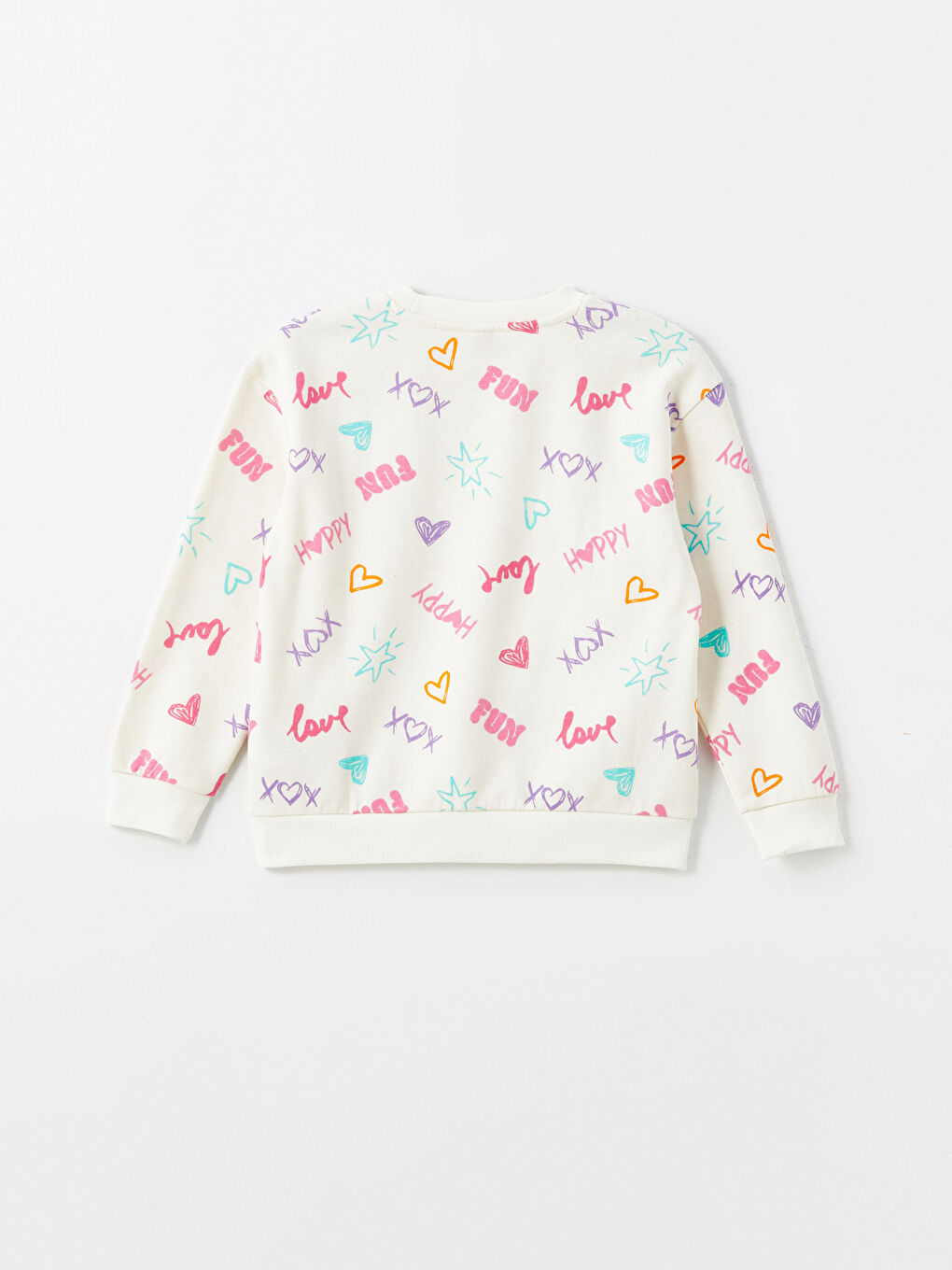 LCW Kids Rundhalsausschnitt Sweatshirt für Mädchen 2er-Pack -W4G519Z4-QWM