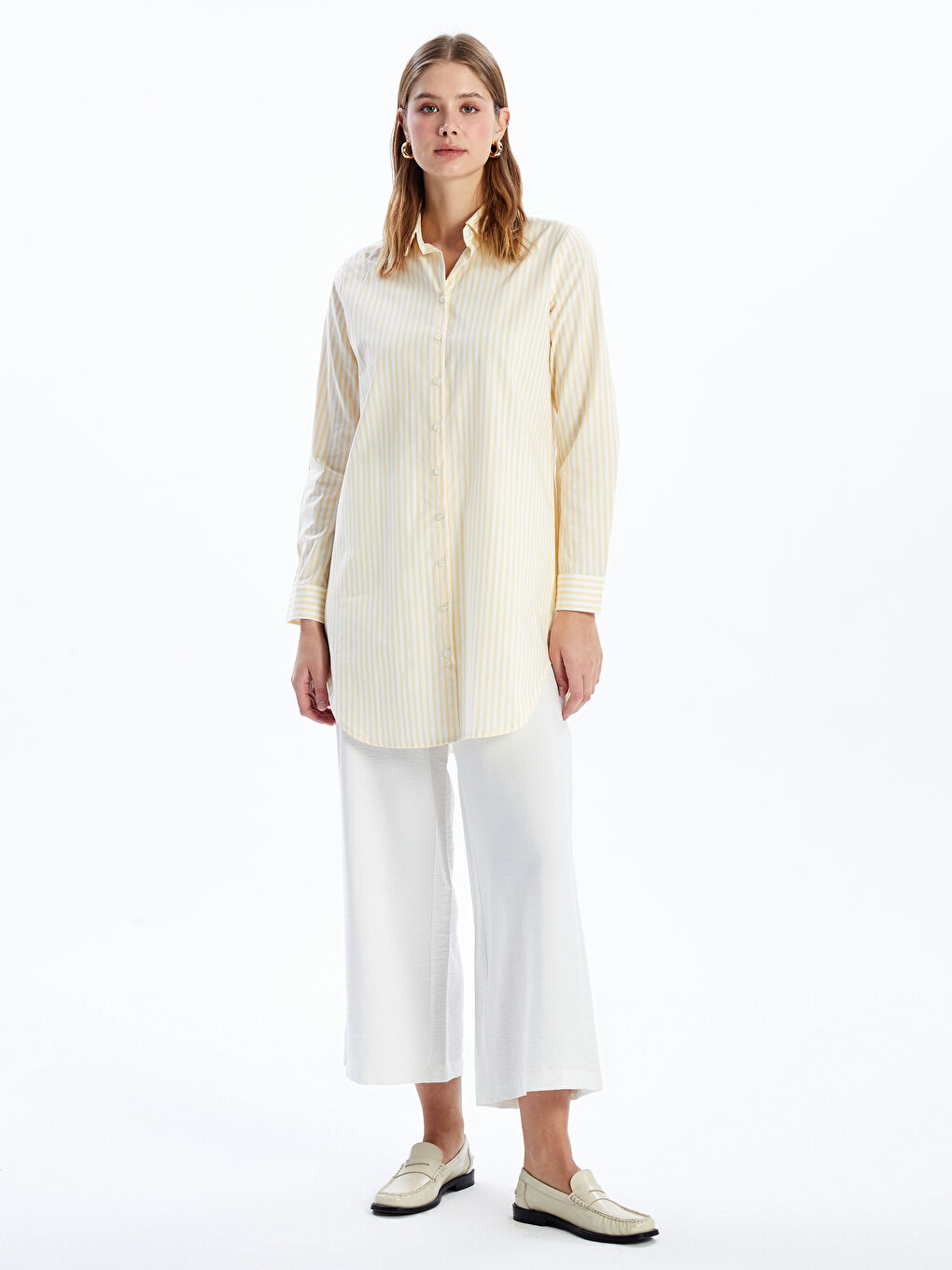 Striped Women's Shirt Tunic-1