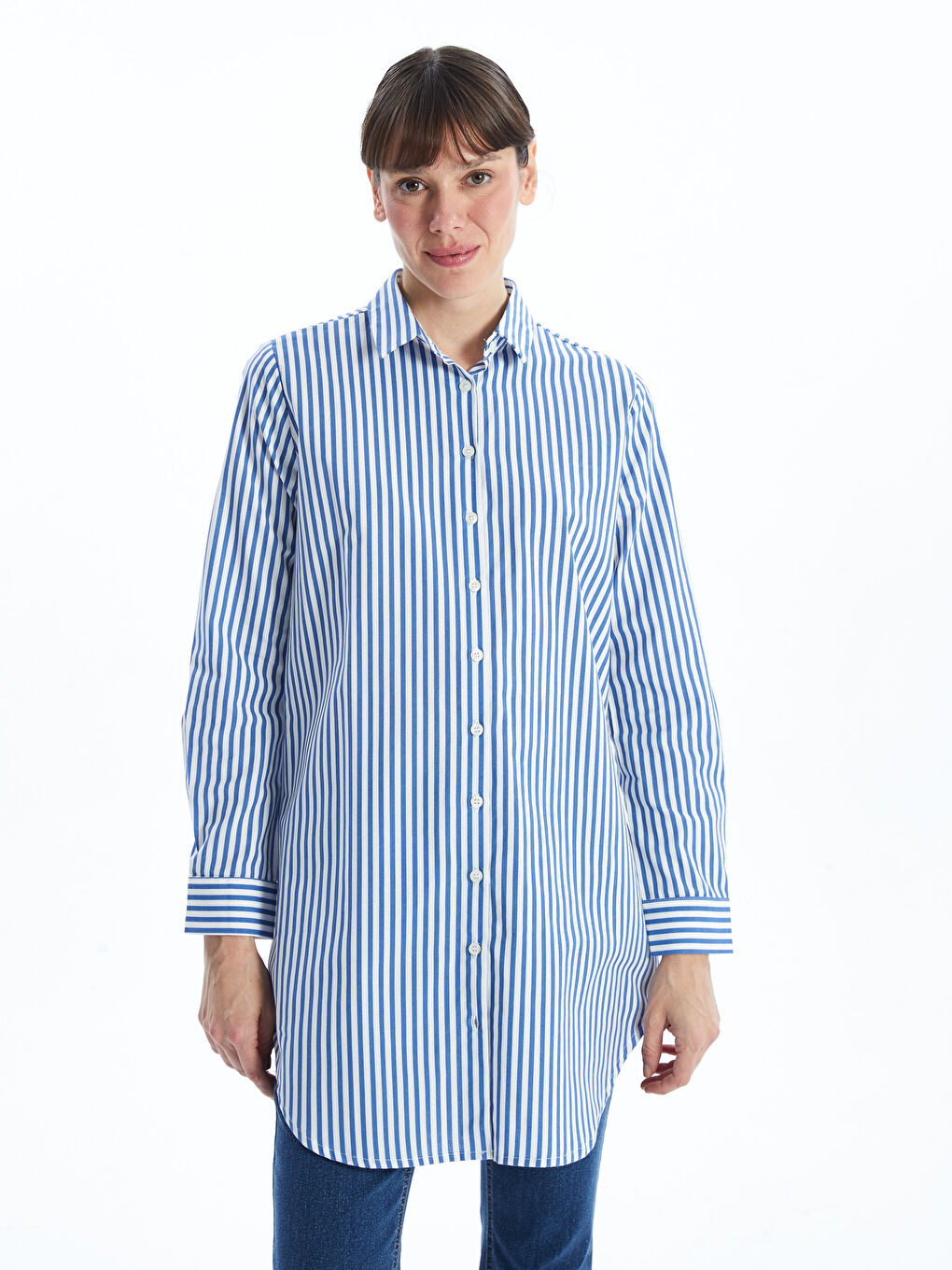 Striped Women's Shirt Tunic