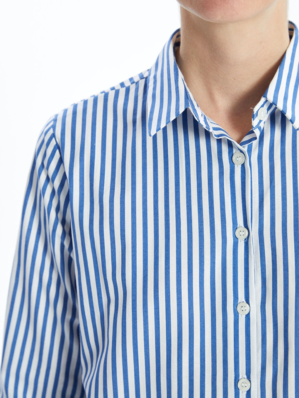 Striped Women's Shirt Tunic-2