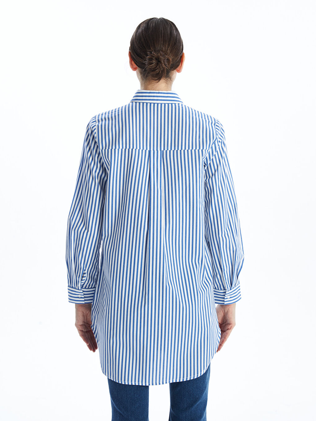 Striped Women's Shirt Tunic-3