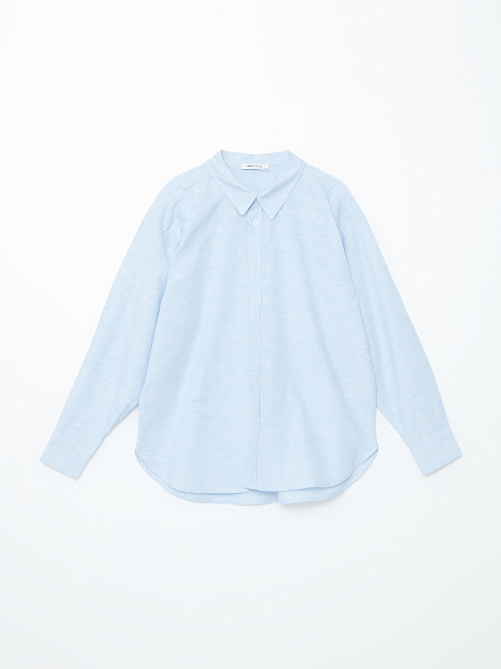 Linen Blend Oversize Women's Shirt-4