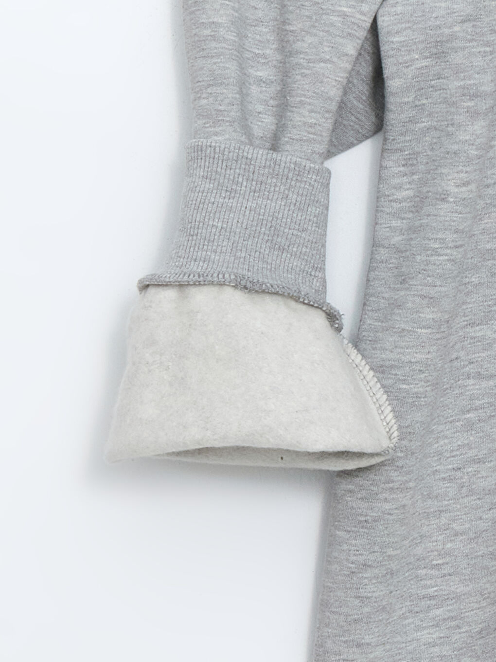 Crew Neck Printed Oversize Women's Thick Sweatshirt-5