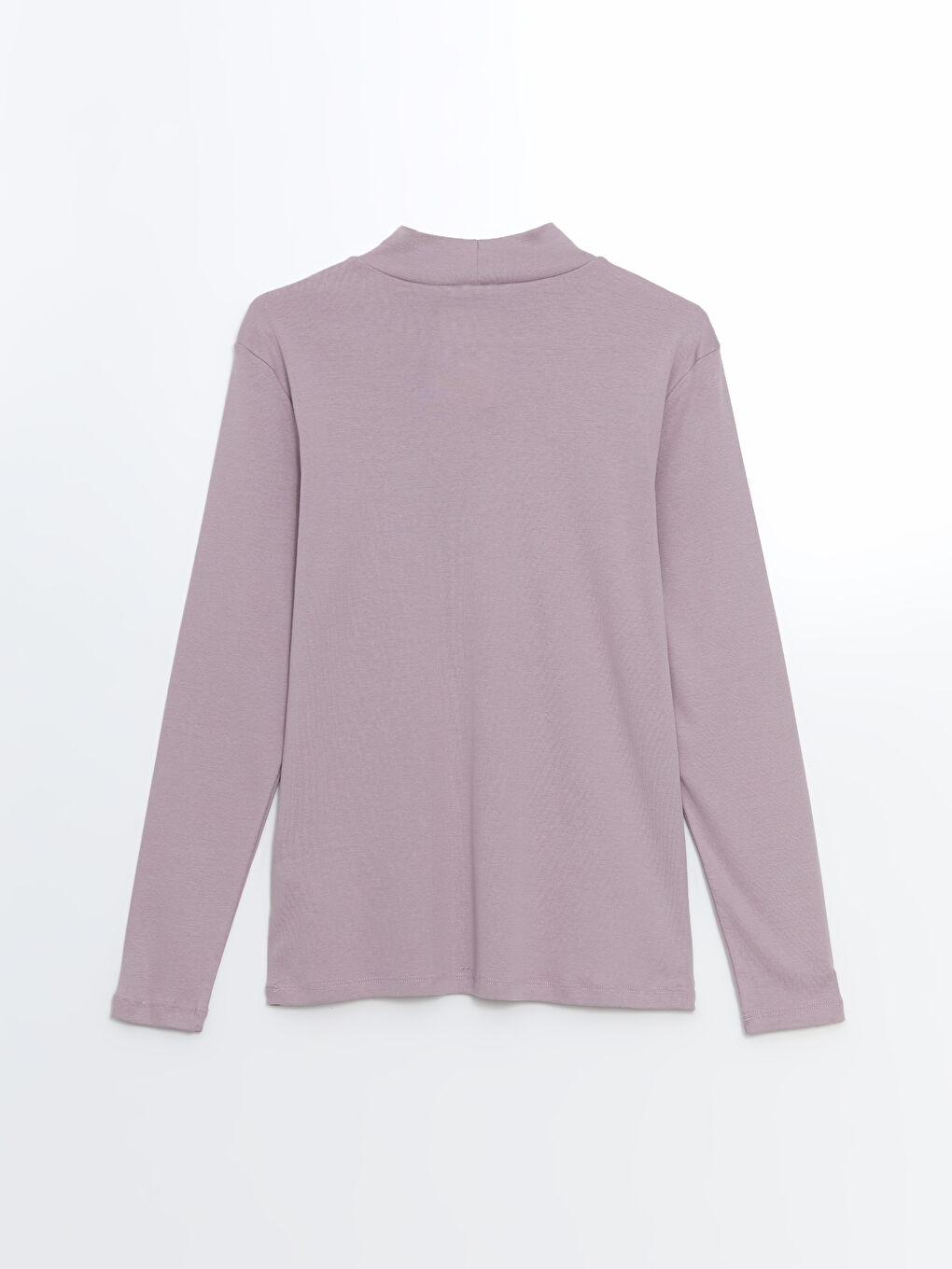 Half Turtleneck Long Sleeve Women's T-Shirt-5